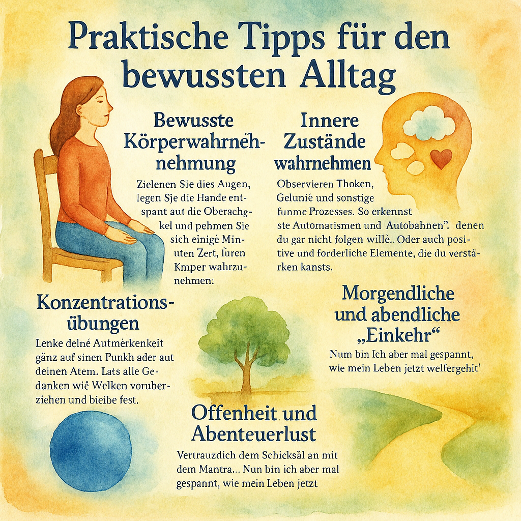 Praktische Tipps für den bewussten Alltag
