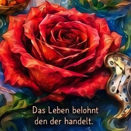 Das Leben belohnt den der handelt.