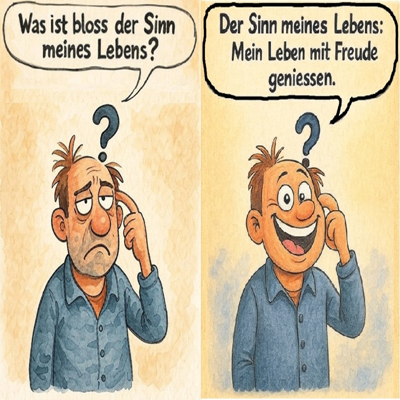 Was ist der Sinn meines Lebens mit mehr Beispielen?